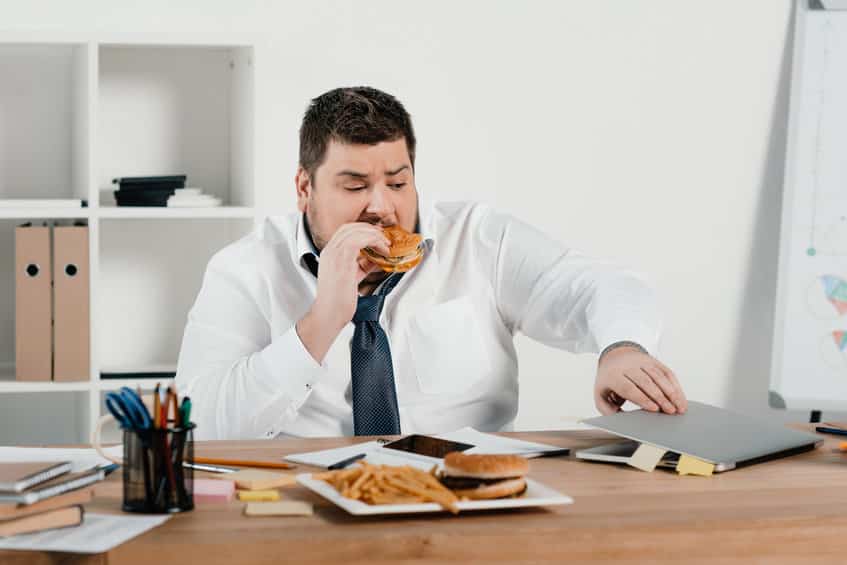 Weight gain produces feelings of despondency and low self-worth among middle-aged men.