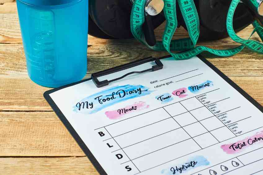 Keeping a food diary can help you lose weight.