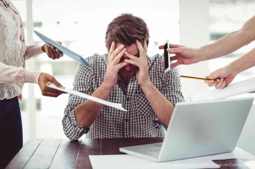 Workplace stress can lead to heart problems for men.