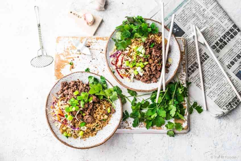 Satisfying & Healthy Asian Beef Bowls